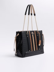 River Island Black Panelled Wing Tote Bag - Image 3 of 6