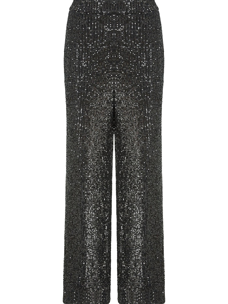 Yumi Black All Over Sequin Trousers - Image 5 of 5