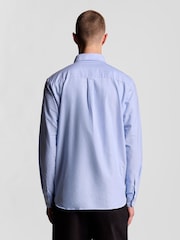 Lyle & Scott Blue Plain Oxford Shirt - Image 2 of 6