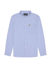 Lyle & Scott Blue Plain Oxford Shirt - Image 5 of 6