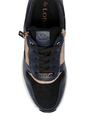 Sininen - Lotus Casual Zip-Up Wedge Trainers - Kuva 4 / 4