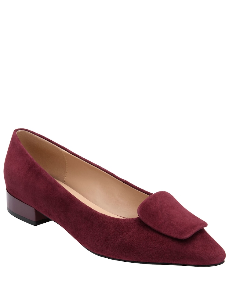 Lotus Red Suede Block Heel Shoes - Image 1 of 4 Lotus Red Suede Block Heel Shoes - Image 1 of 4