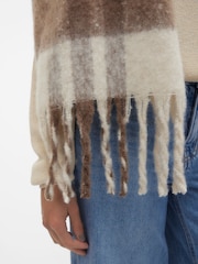 Krem - VERO MODA Super Soft Boucle Scarf - 3şəkildən 2 şəkil