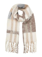 Krem - VERO MODA Super Soft Boucle Scarf - 3şəkildən 3 şəkil