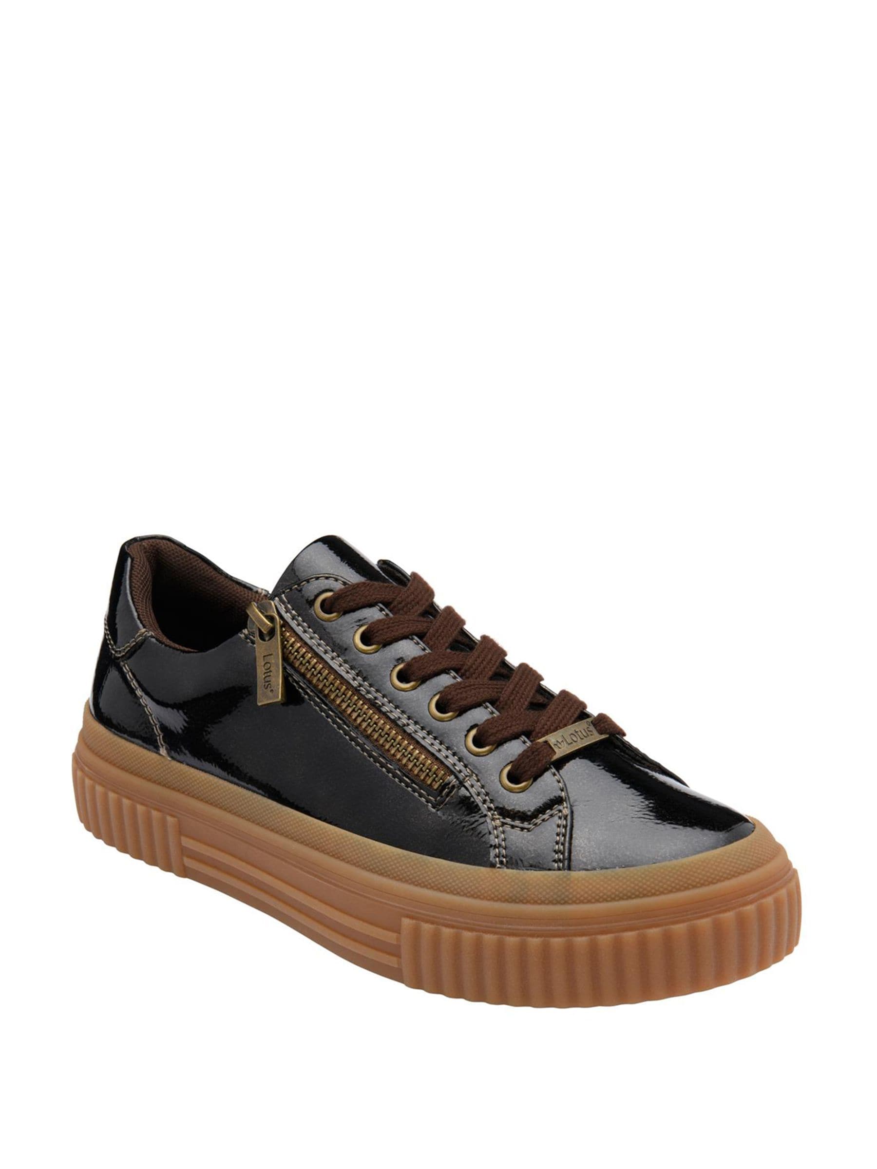 Lotus Women's Brown 'Allexa' Patent Trainers In Size 3 - Image 5