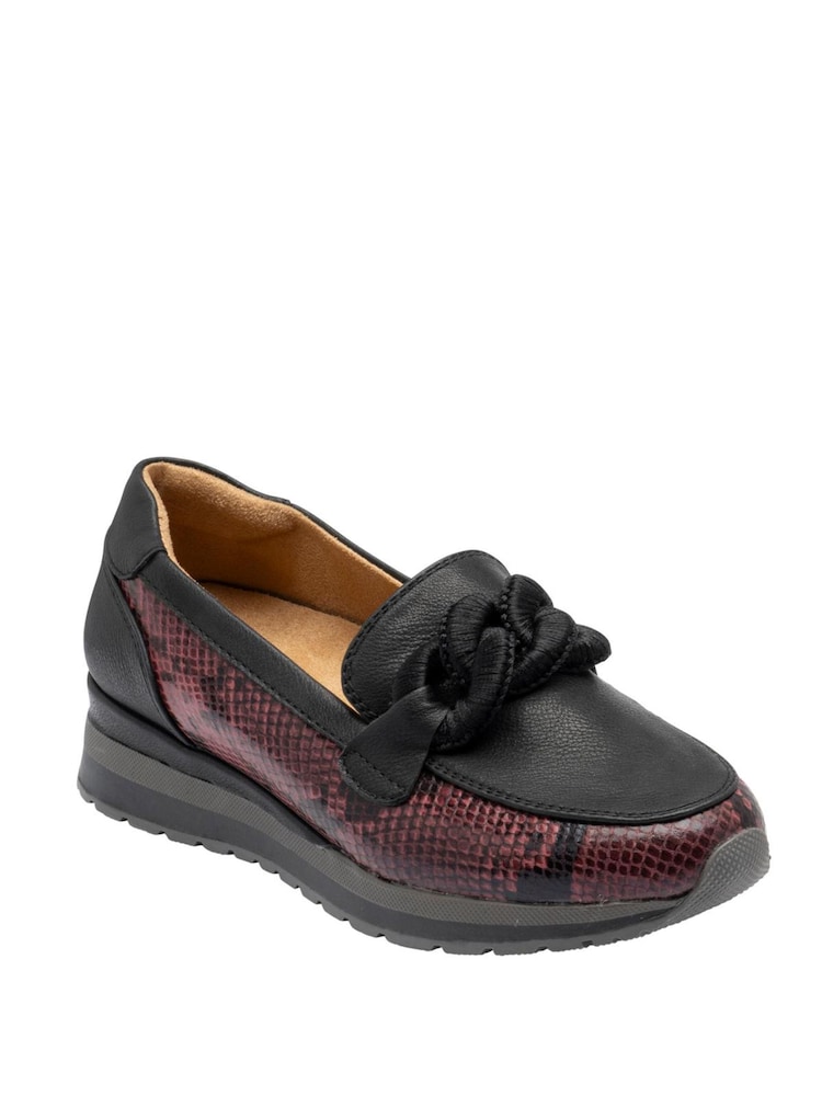 Punainen - Lotus Kiilakorkokengät Loaferit - Kuva 1 / 4 Punainen - Lotus Kiilakorkokengät Loaferit - Kuva 1 / 4