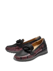 Punainen - Lotus Kiilakorkokengät Loaferit - Kuva 2 / 4