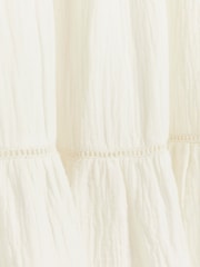 River Island Off White 100% Cotton Feel Skirt - Image 6 of 6