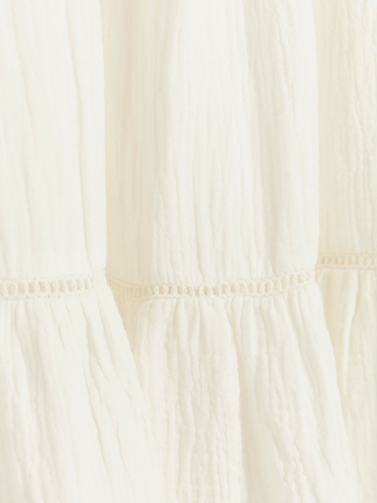 River Island Off White 100% Cotton Feel Skirt - Image 6 of 6 River Island Off White 100% Cotton Feel Skirt - Image 6 of 6