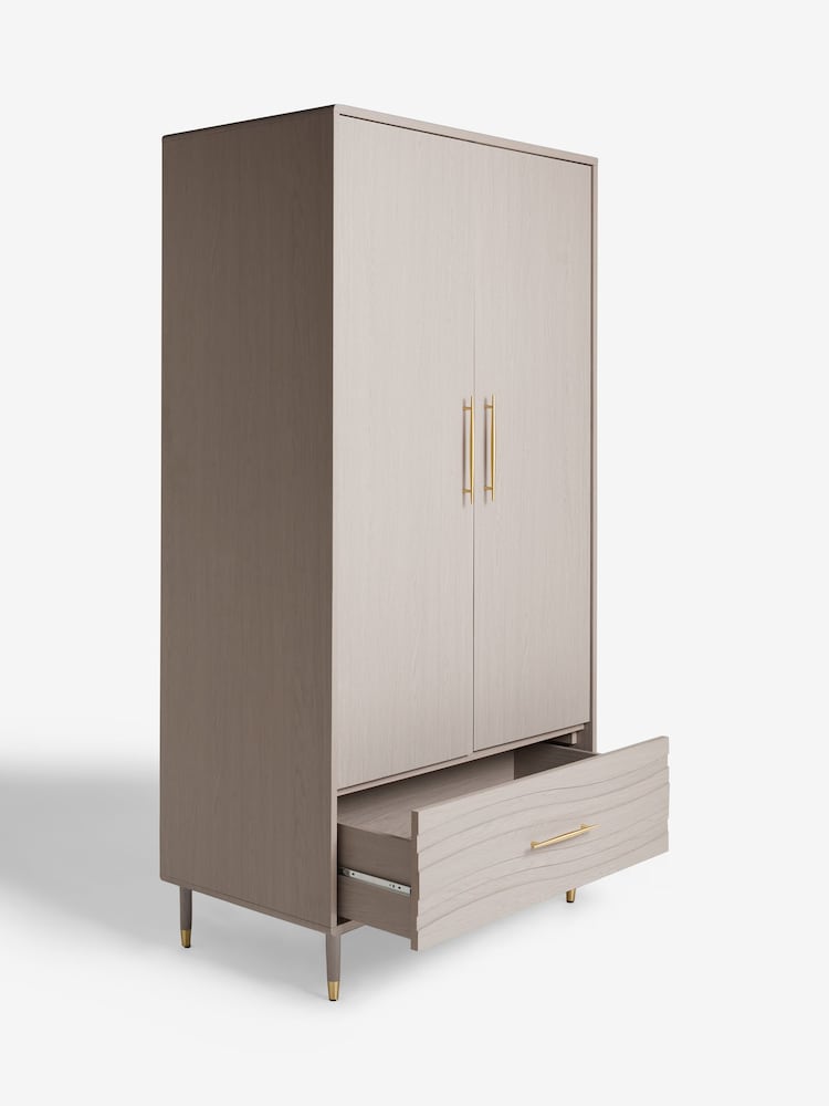 Grey Adelaide Oak Effect Double, 1 Drawer Wardrobe - Image 12 of 12