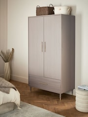 Grey Adelaide Oak Effect Double, 1 Drawer Wardrobe - Image 3 of 12
