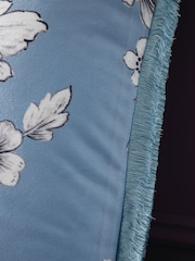 Bridgerton by Catherine Lansfield Blue Regal Floral Soft To Touch Cushion - Image 4 of 6