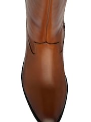Ravel Brown Leather Knee High Boots - Image 4 of 4