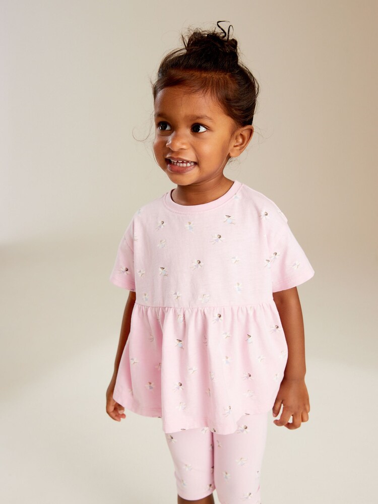 Pink Fairy Short Sleeve Empire T-Shirt (3mths-7yrs) - Image 1 of 7 Pink Fairy Short Sleeve Empire T-Shirt (3mths-7yrs) - Image 1 of 7