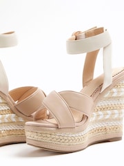 River Island White Espadrille Wedge Sandals - Image 5 of 10