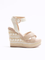 River Island White Espadrille Wedge Sandals - Image 8 of 10