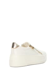 Dune London White Episodic Flatform Slip-On Trainers - Image 3 of 5