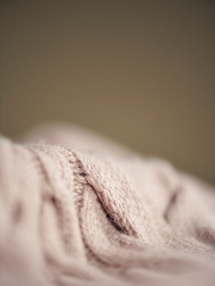 Barbour® Beige Woodland Cable Knitted Dress - Image 10 of 10