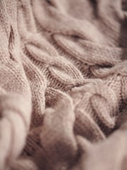 Barbour® Beige Woodland Cable Knitted Dress - Image 9 of 10