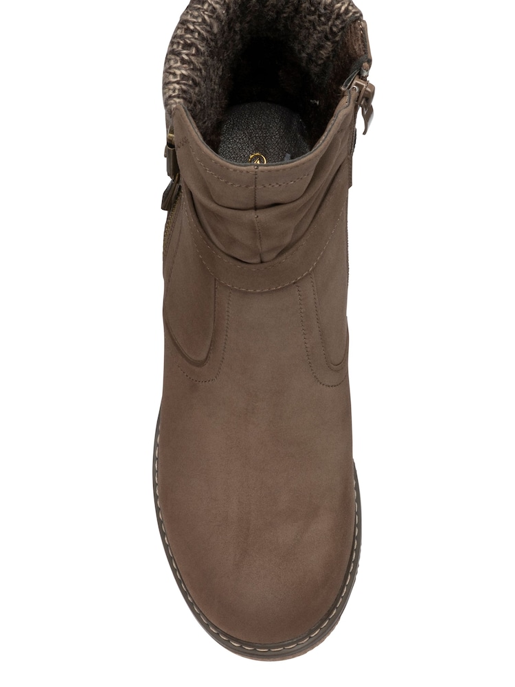 Lotus Natural Wedge Ankle Boots - Image 4 of 4