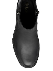 Lotus Black Heeled Ankle Boots - Image 4 of 4