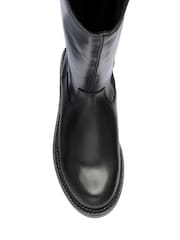 Crno - Lotus kožne čizme do kolena - Slika 4 od 4