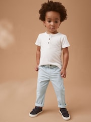 Albastru deschis - Pantaloni chino Pantaloni elastice (3mths-7yri) - Image 2 of 7