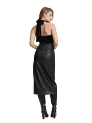 Bardot Black Inara Luxe Velour Bodysuit - Image 3 of 6