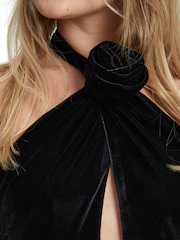 Bardot Black Inara Luxe Velour Bodysuit - Image 6 of 6