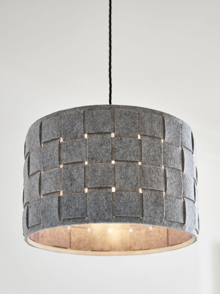 Grey Felt Weave Easy Fit Shade - Image 1 of 7 Grey Felt Weave Easy Fit Shade - Image 1 of 7