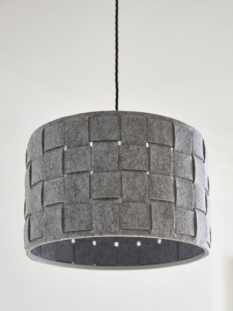 Grey Felt Weave Easy Fit Shade - Image 2 of 7 Grey Felt Weave Easy Fit Shade - Image 2 of 7