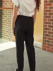 Black Regular Length Senior Tapered Gold Snap School Trousers (9-18yrs) - Image 2 of 4