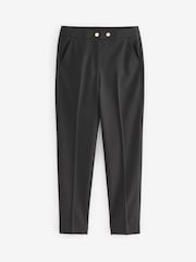 Black Regular Length Senior Tapered Gold Snap School Trousers (9-18yrs) - Image 4 of 4