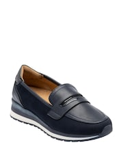 Lotus Blue Wedge Loafers - Image 1 of 4