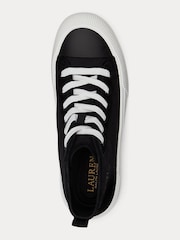 Lauren Ralph Lauren Dakota Canvas Suede High Top Trainers - Image 3 of 4