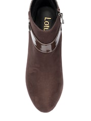 Lotus Brown Heeled Ankle Boots - Image 4 of 4