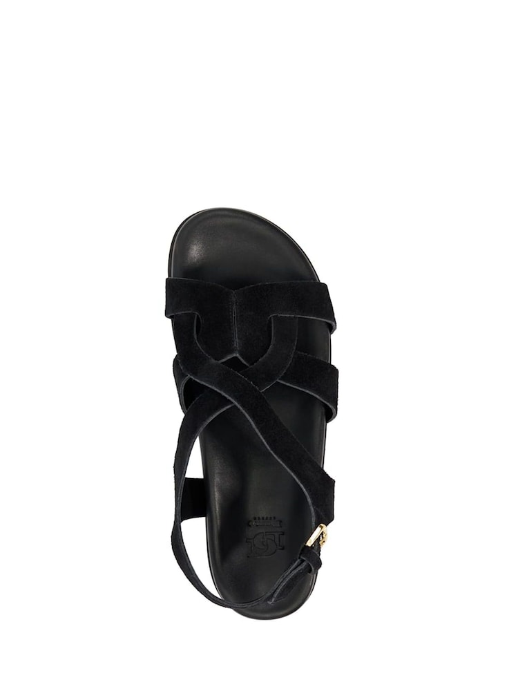 Dune London Black Loupin Cut-Out Footbed Sandals - Image 7 of 7 Dune London Black Loupin Cut-Out Footbed Sandals - Image 7 of 7