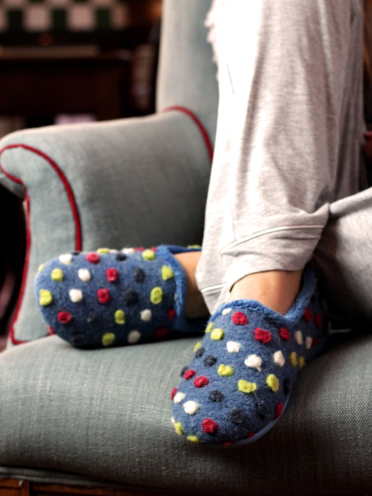 Lunar Helix Polka Dot Slippers - Image 1 of 9