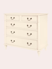 Laura Ashley Ivory Clifton Chest of 5 Drawer Drawers - Image 3 of 3