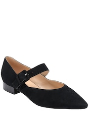 Lotus Black Suede Mary-Jane Shoes - Image 1 of 4
