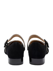 Lotus Black Suede Mary-Jane Shoes - Image 3 of 4