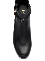 Lotus Black Heeled Ankle Boots - Image 4 of 4