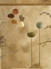 MADE.COM Green Glass Adrianne Floor Lamp - Image 2 of 6