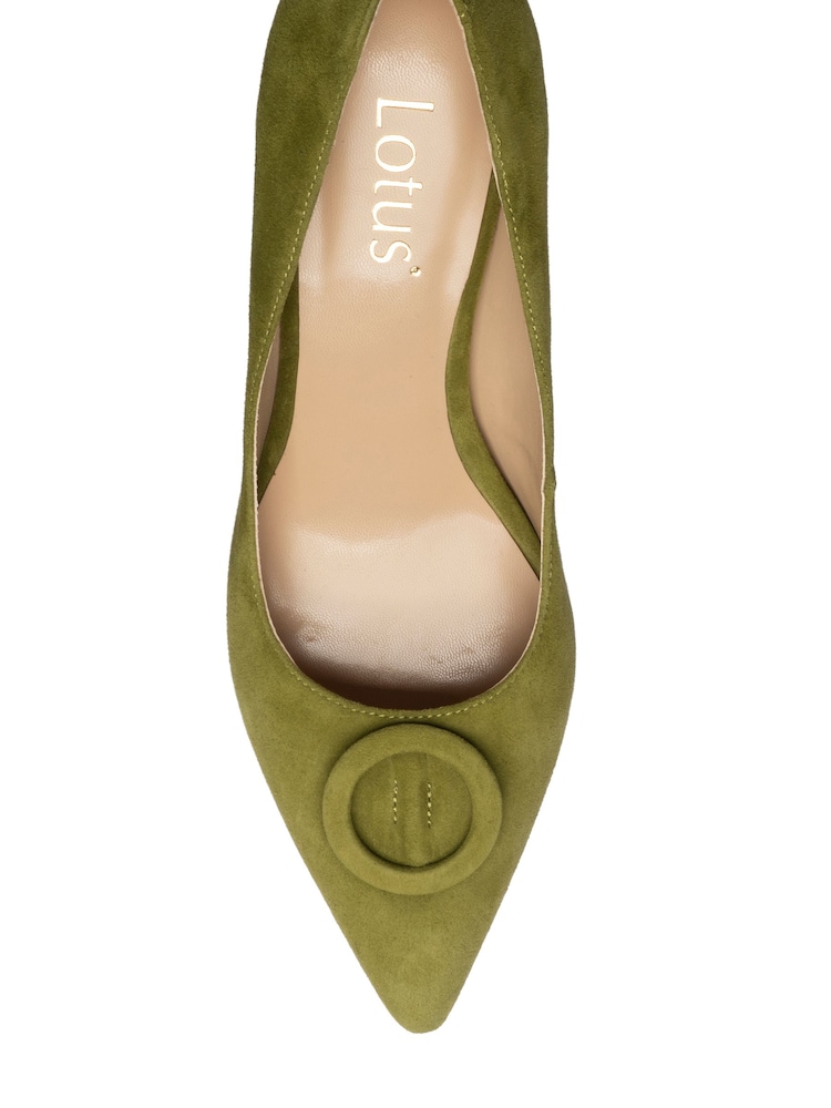 Lotus Yellow Suede Court Shoes - Image 2 of 4 Lotus Yellow Suede Court Shoes - Image 2 of 4