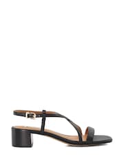 Dune London Black Low Block Jaskell Sandals - Image 3 of 6