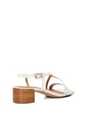 Dune London White Low Block Jaskell Sandals - Image 5 of 6