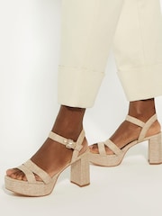 Dune London Natural Molten Sandals - Image 4 of 7
