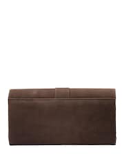 Lotus Brown Clutch Bag With Chain - Image 2 of 4