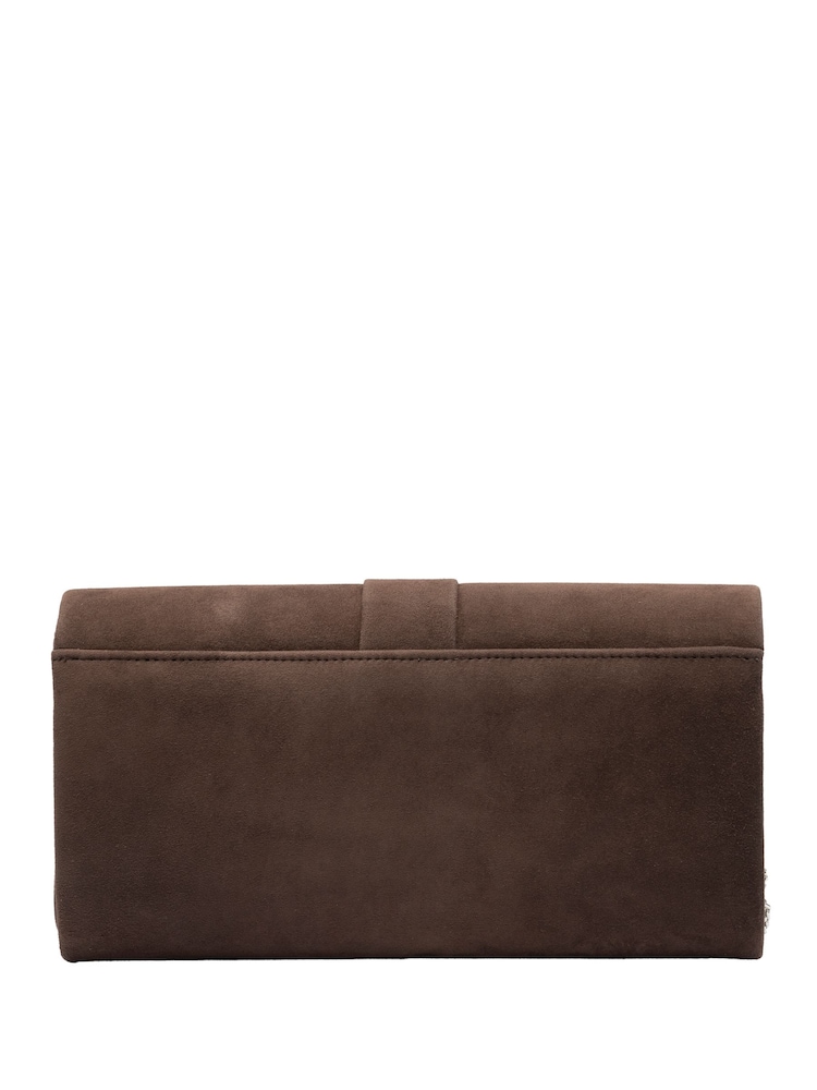 Lotus Brown Clutch Bag With Chain - Image 2 of 4 Lotus Brown Clutch Bag With Chain - Image 2 of 4