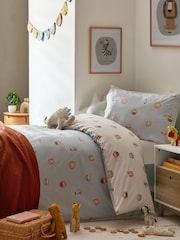 Ecru Safari Jungle Duvet Cover and Pillowcase Set - Image 2 of 10